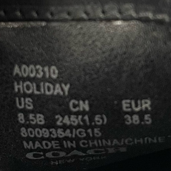 COACH Holiday Soft Shine Calf STUDS Black Leather Ankle Bootie ~ Women’s 8.5 - Picture 12 of 13